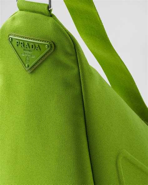 canvas prada triangle bag.